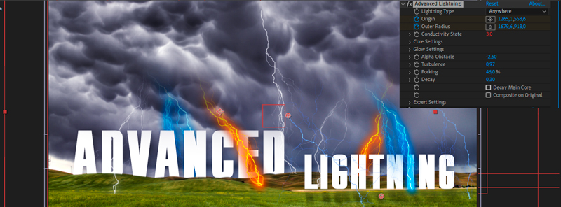 Эффект Advanced Lightning - Продвинутая молния