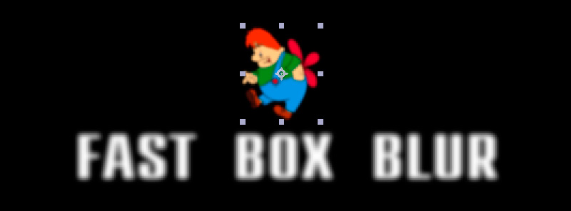 Эффект Fast Box Blur (Быстрое размытие коробки)