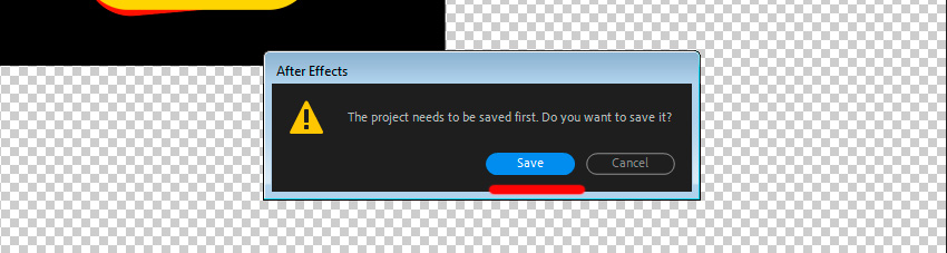 Как сохранить проект со всеми файлами в After Effects 3