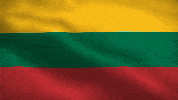 Анимированный флаг Литвы