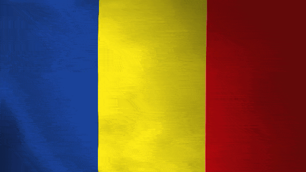 Анимированный флаг Румынии