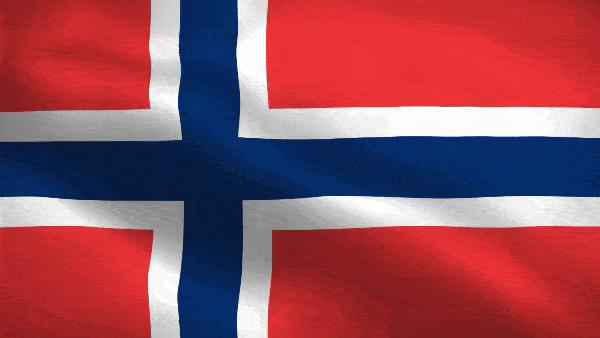 Анимированный флаг Норвегии