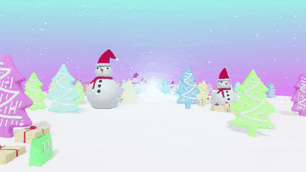 Прянечные ёлки и снеговики 3D