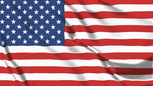 Анимированный флаг США