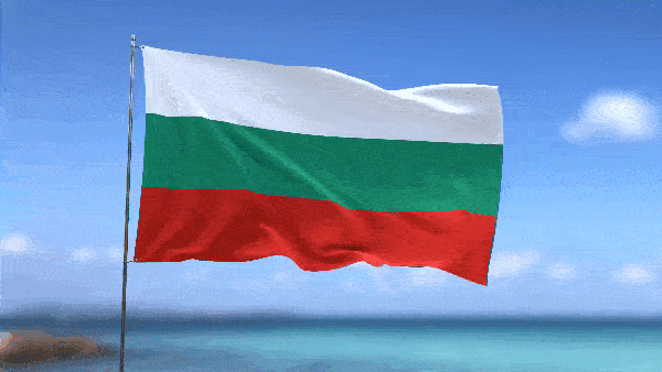 Анимированный флаг Болгарии