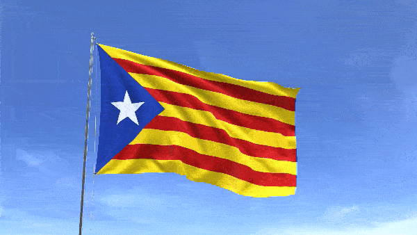 Анимированный флаг Каталонии