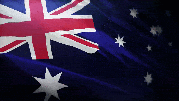 Анимированный флаг Австралии
