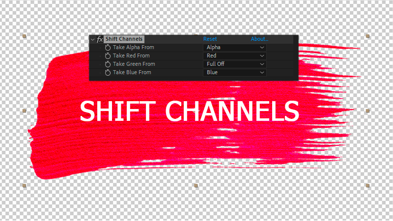 Эффект Shift Channels в After Effects
