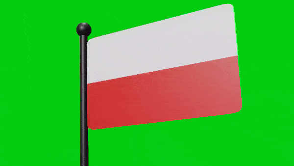 Анимированный флаг Польши