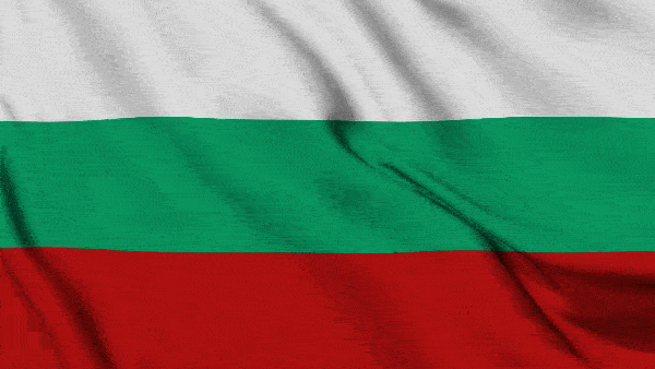Анимированный флаг Болгарии