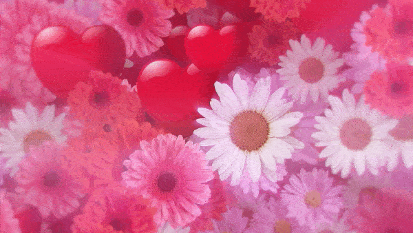Сердца и цветы