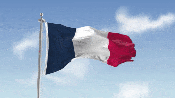 Анимированный флаг Франции