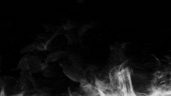футаж Белый дым на чёрном фоне 4K