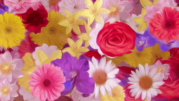 Анимация цветов